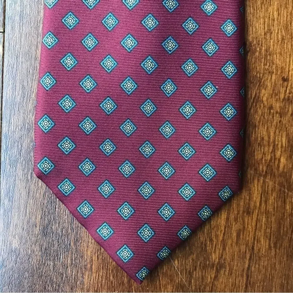 Granata, Cool Vintage Tie From Encinitas Ca, 100% Italian Silk, Made in the USA